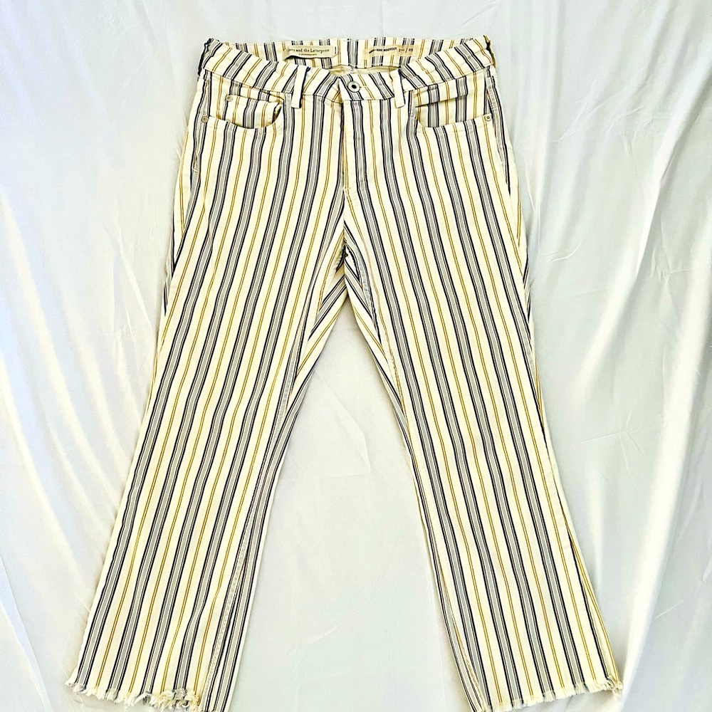 Pilcro and The Letterpress stripped jeans by Anthropologie